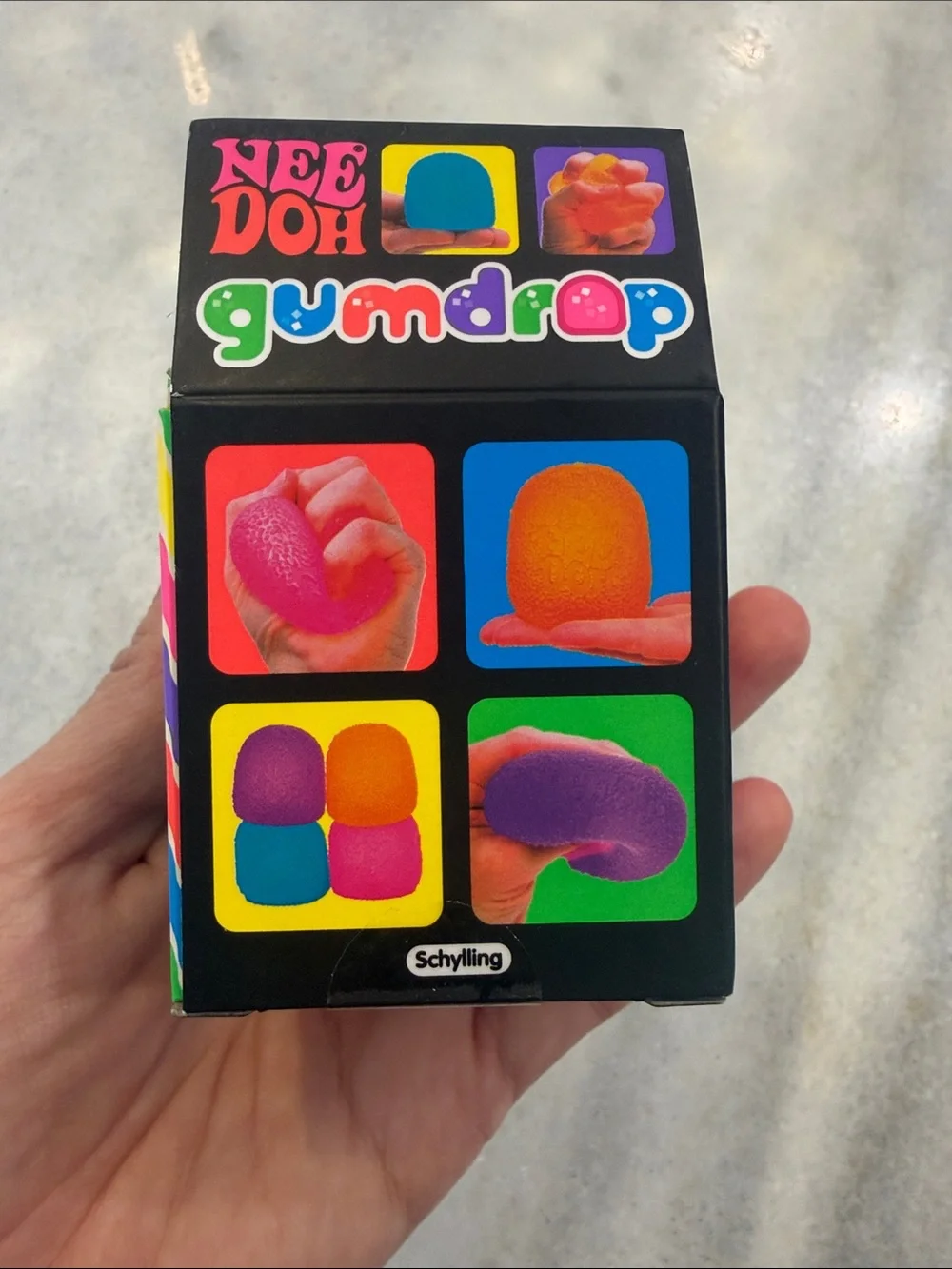 Needoh Gumdrop Super Solid Squish! Kids Sensory Toy - Blue